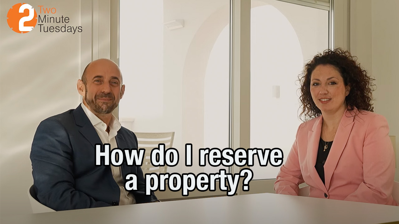 How do I reserve a property in Mijas Costa and take it off the market? | 2 Minute Tuesdays Ep10