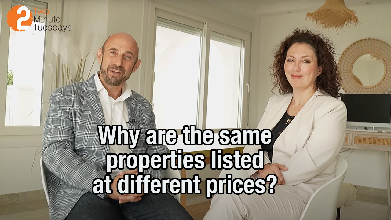 Why do I see the Same Mijas Costa Properties Listed at Different Prices? | 2 Minute Tuesdays Ep17