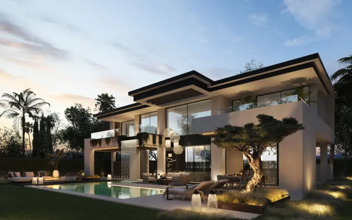 Impressive contemporary villas in Cortijo Blanco, next to Puerto Banús · Under construction!